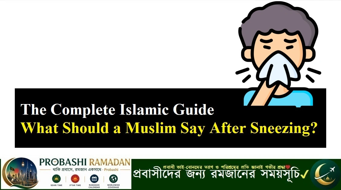 What Should a Muslim Say After Sneezing